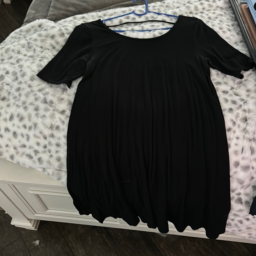 black t shirt dress